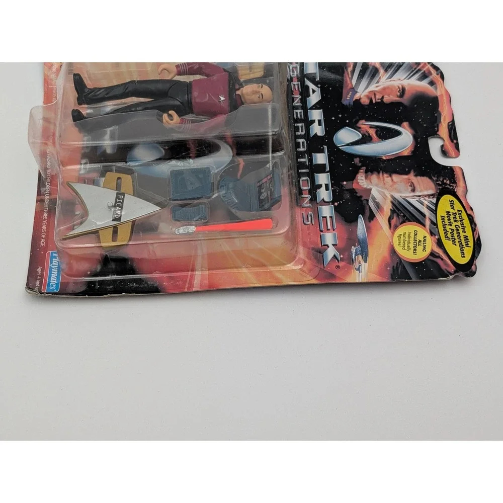 Star‎ Trek Generations Jean Luc Picard Vintage NOS Action Figure Playmates